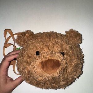 Cute Brown Plush Backpack